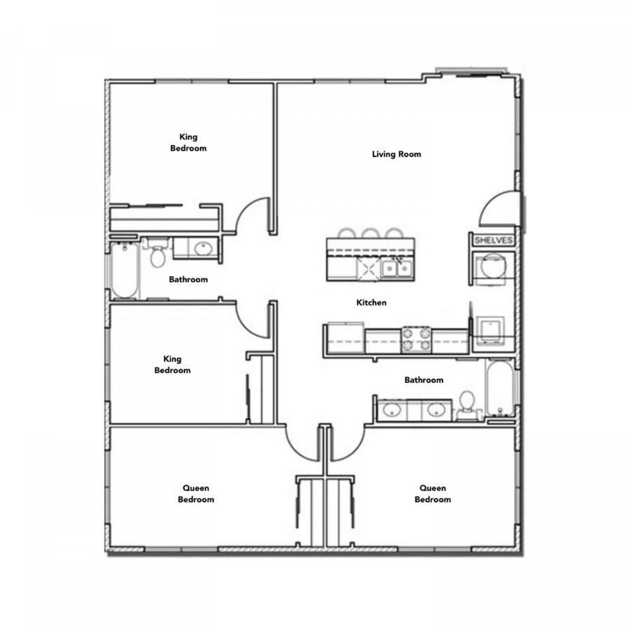 Stylish 4Br With Smart Tv And Free Garage Parking Appartement Austin Buitenkant foto